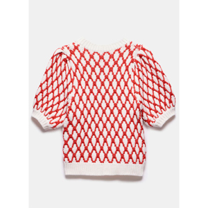 Mint Velvet Red Graphic Knit Top